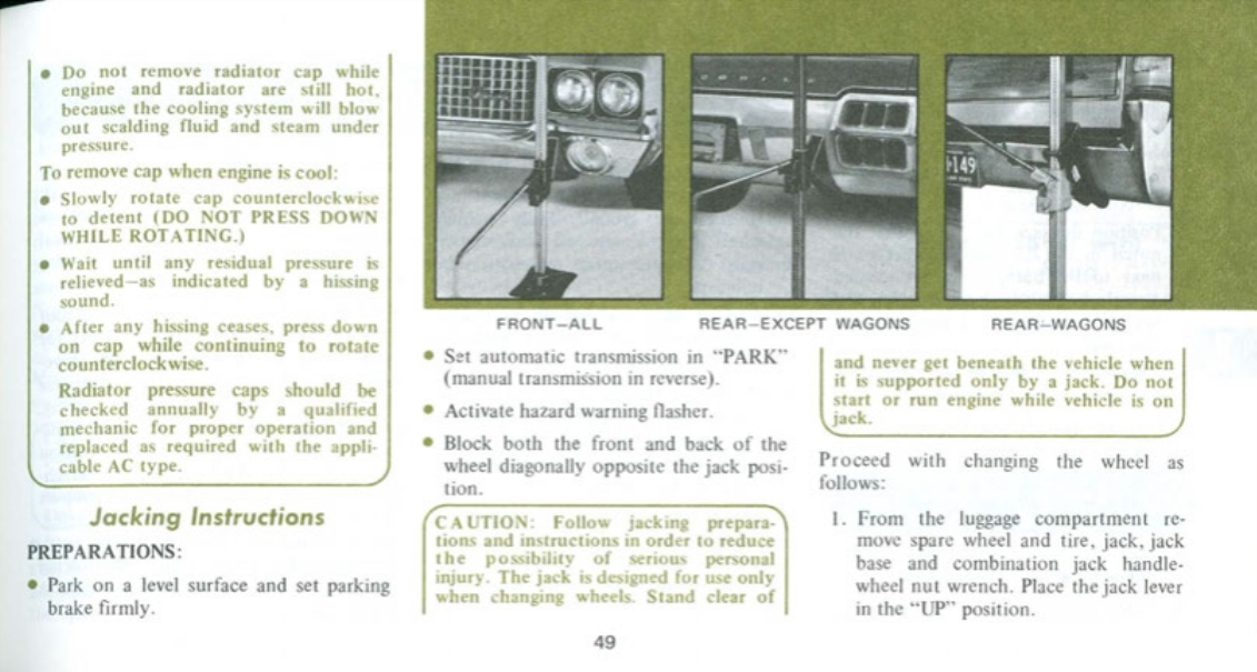 1972 OLDSMOBILE CUTLASS REPAIR MANUAL visual data 5